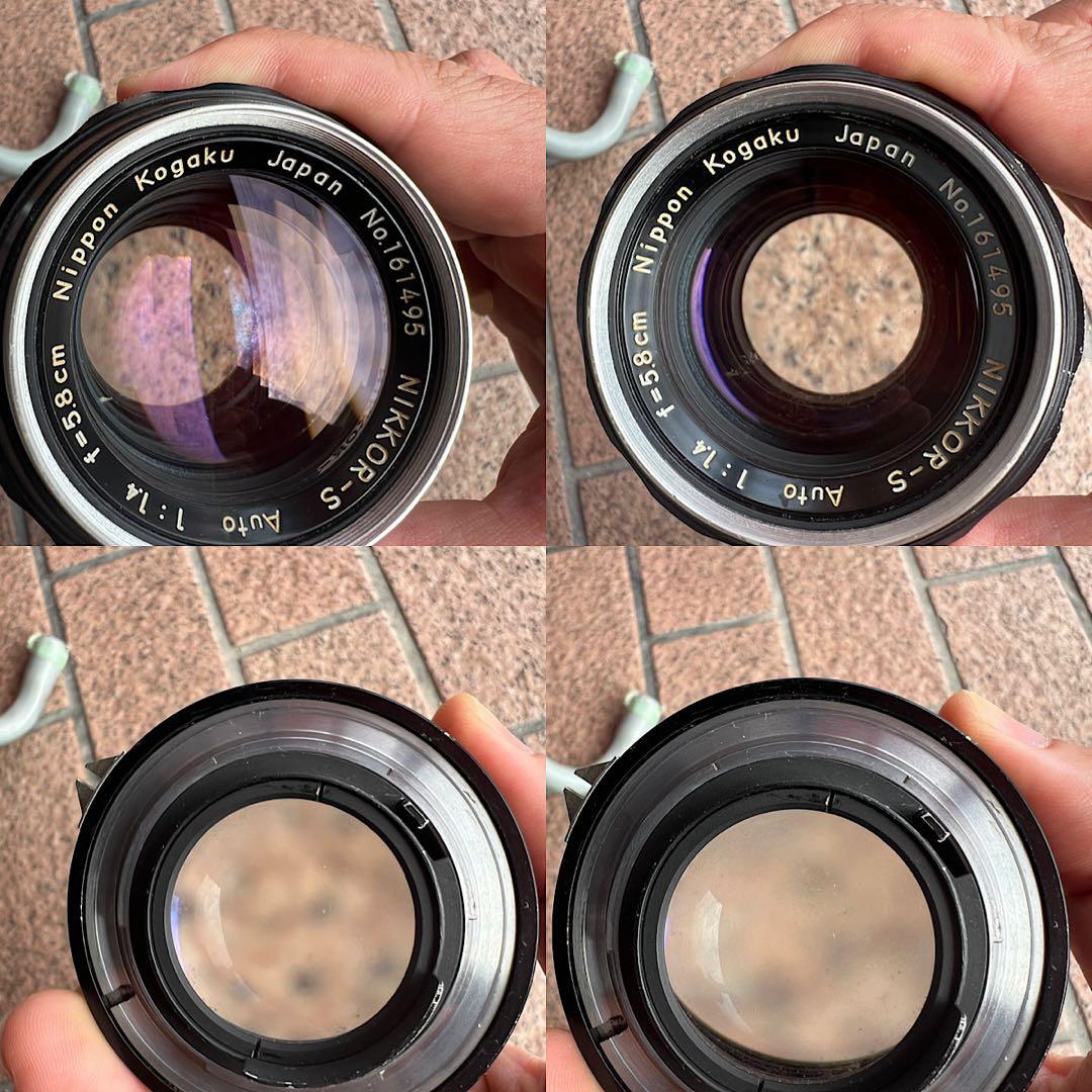 Nikon F フィルムカメラ、レンズセット中古品