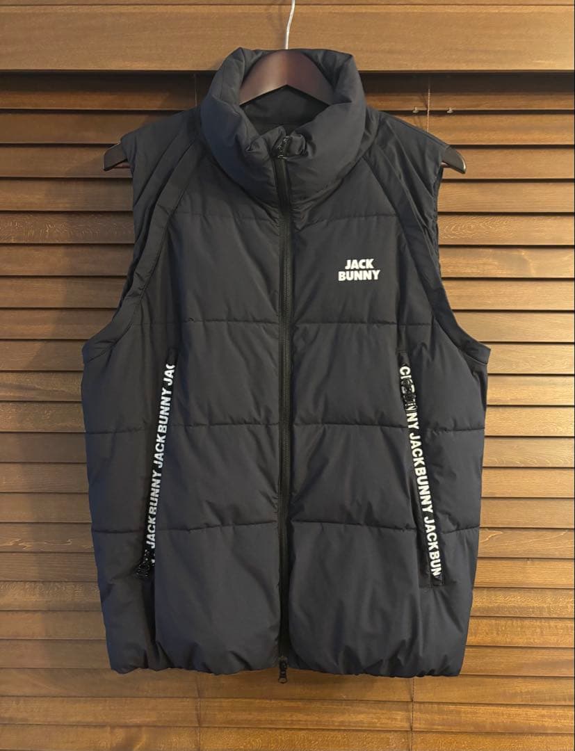 【美品】ジャックバニー ストレッチ 2WAYブルゾン ダウン ベスト サイズ5