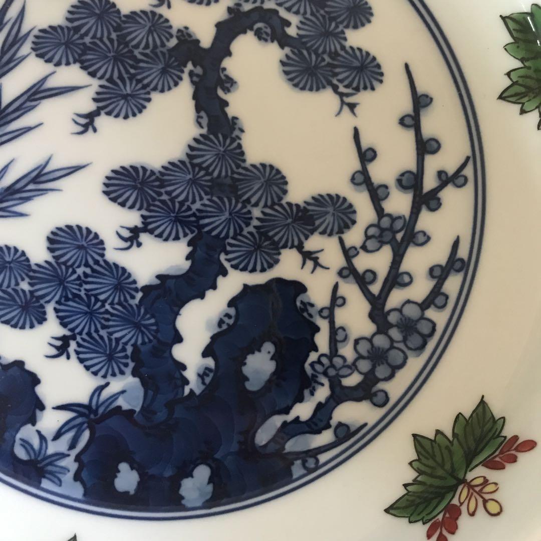 源右衛門 桐箱入り 松竹梅鉢皿