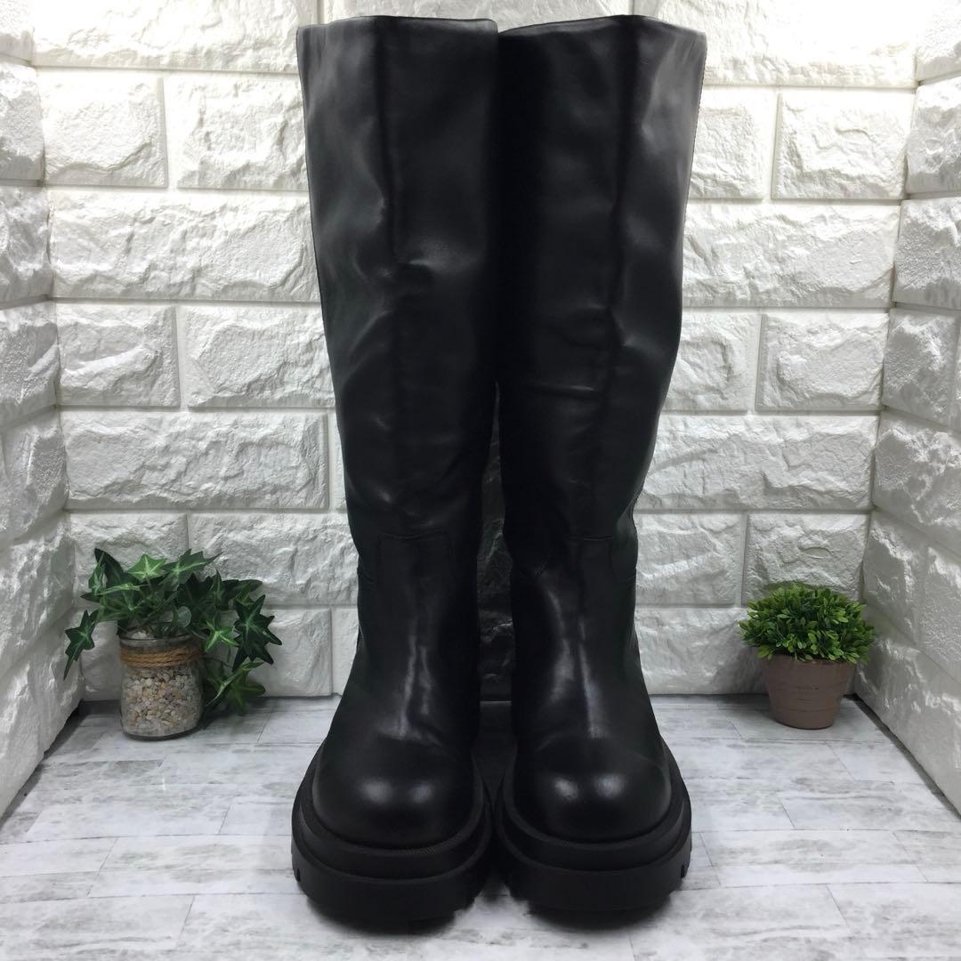 【美品】 PELLICO SUNNYペリーコサニー厚底ロングブーツ黒24.5cm