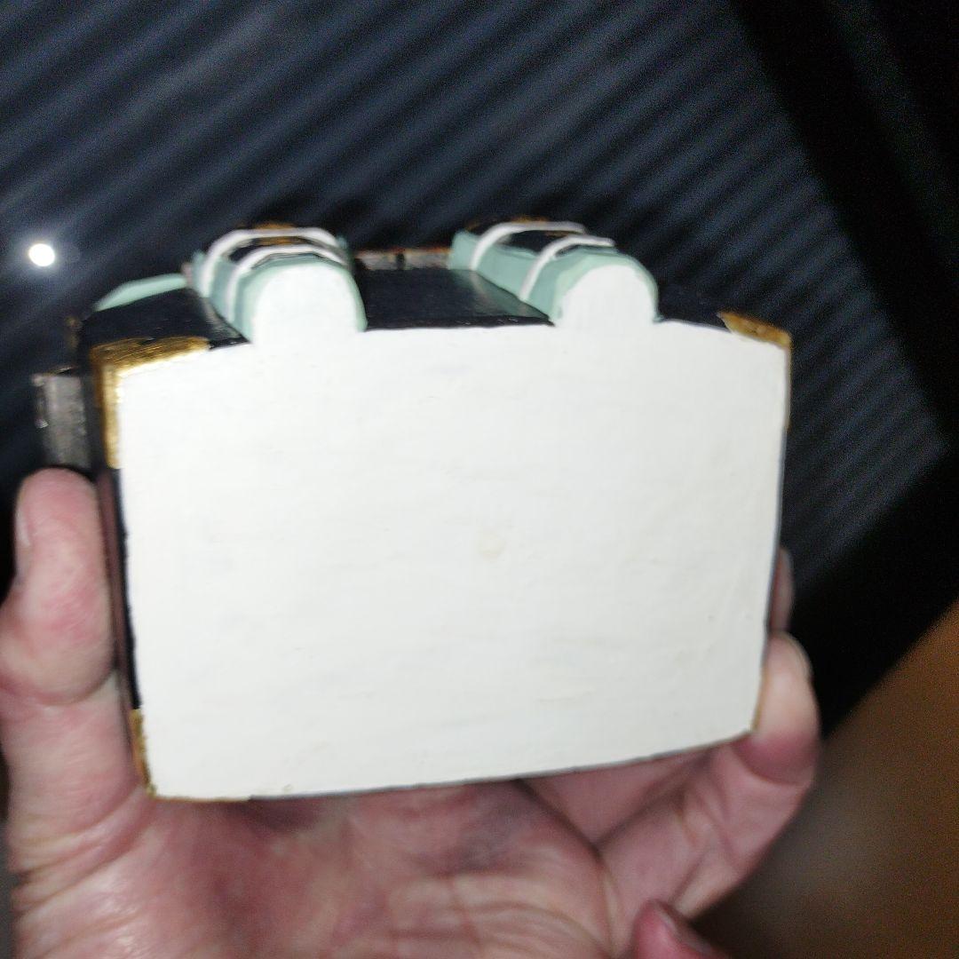 アンティーク　美品　奈良　一刀彫　具足　柴田一華作