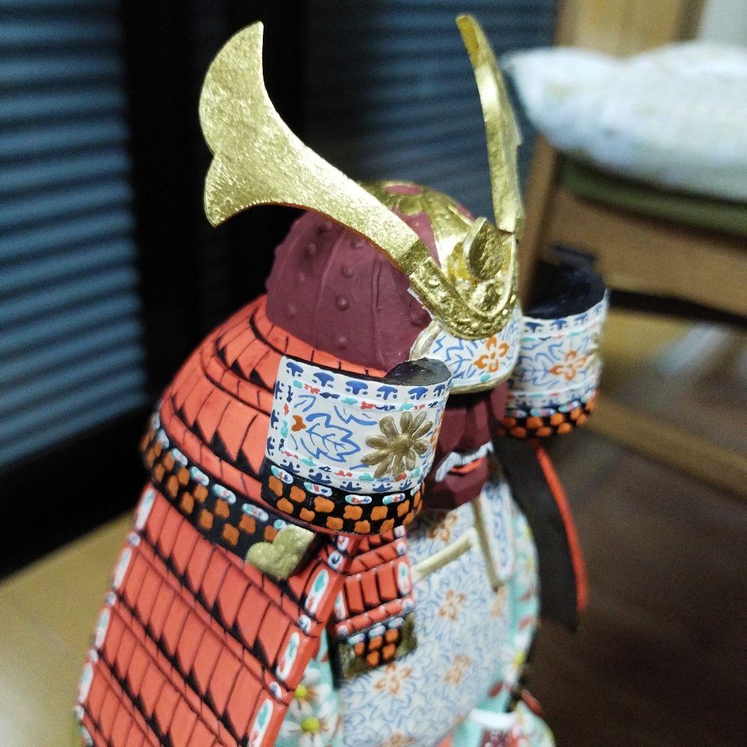 アンティーク　美品　奈良　一刀彫　具足　柴田一華作