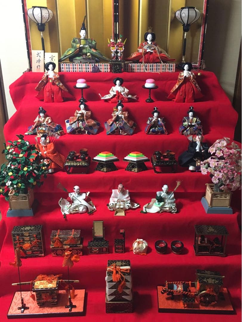 【直接引き取り限定】　雛人形　　大橋弌峰　　七段フルセット　　京都　伝統工芸