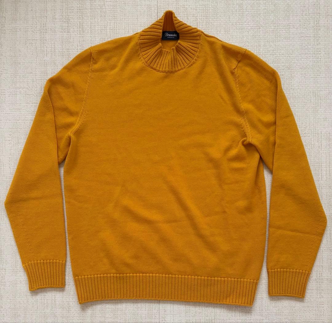 Drumohrニット セーター メリノウール　マスタード　イタリア製　48