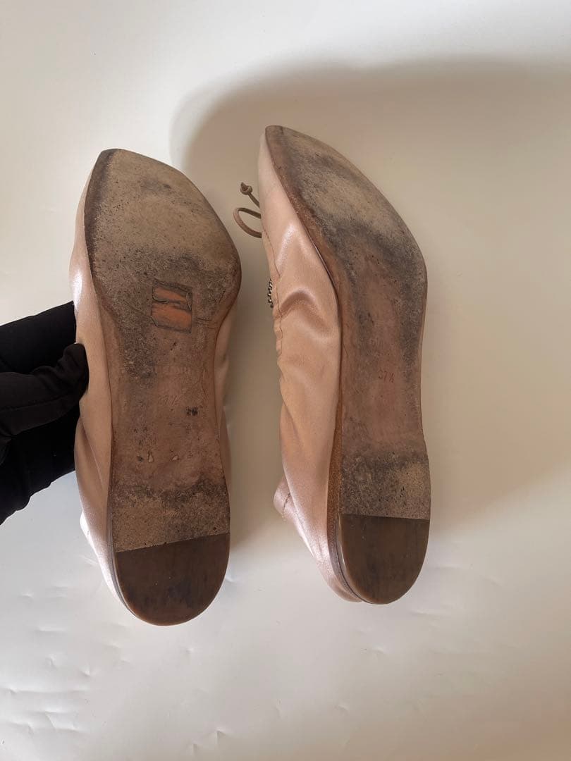 正規品ミュウミュウmiu miu フラットシューズバレエシューズ 37.5