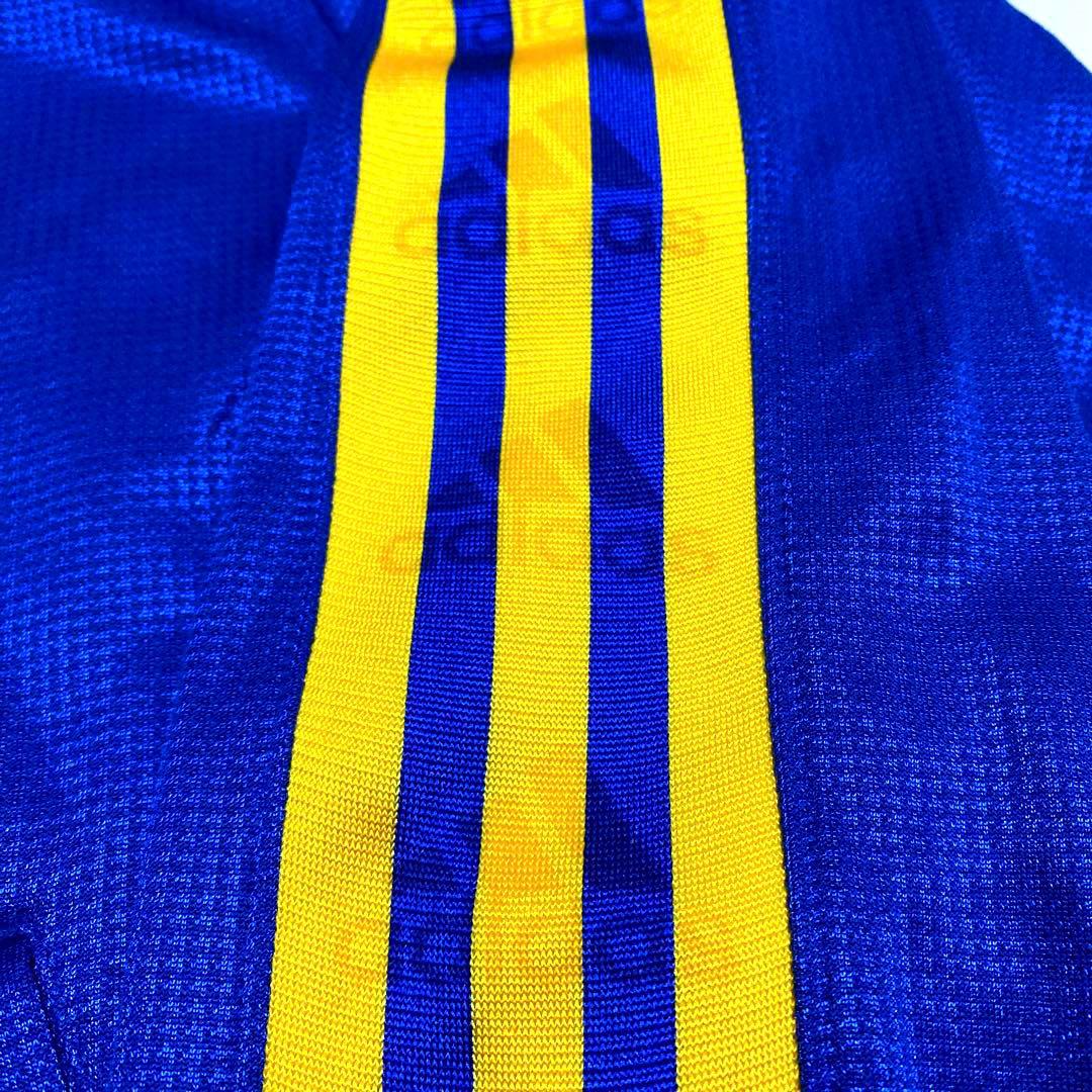 【希少色】00s adidas トラックジャケット カラー 青×黄 M