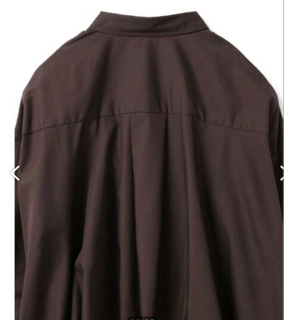 ミズイロインド　バルーンシャツ ブラウン