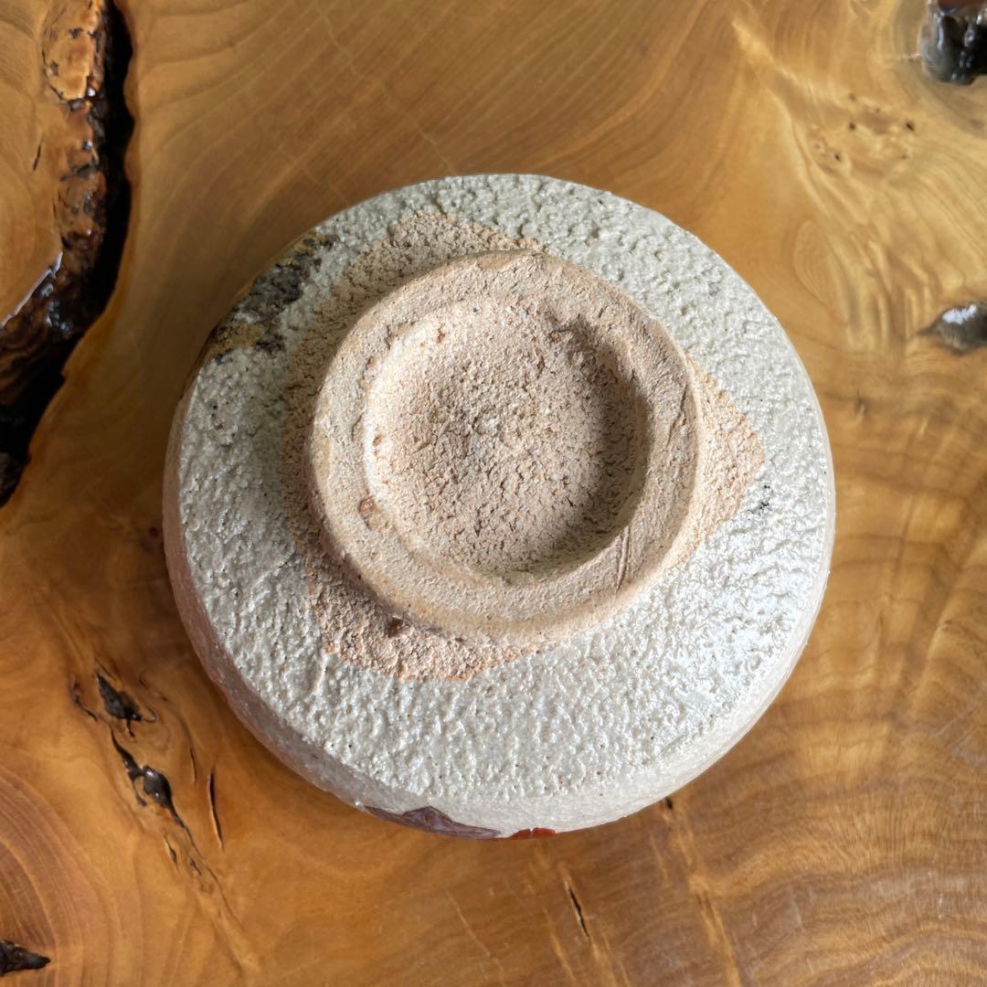 赤絵紅葉茶碗 作家物 抹茶碗 茶道具 共箱（11m）