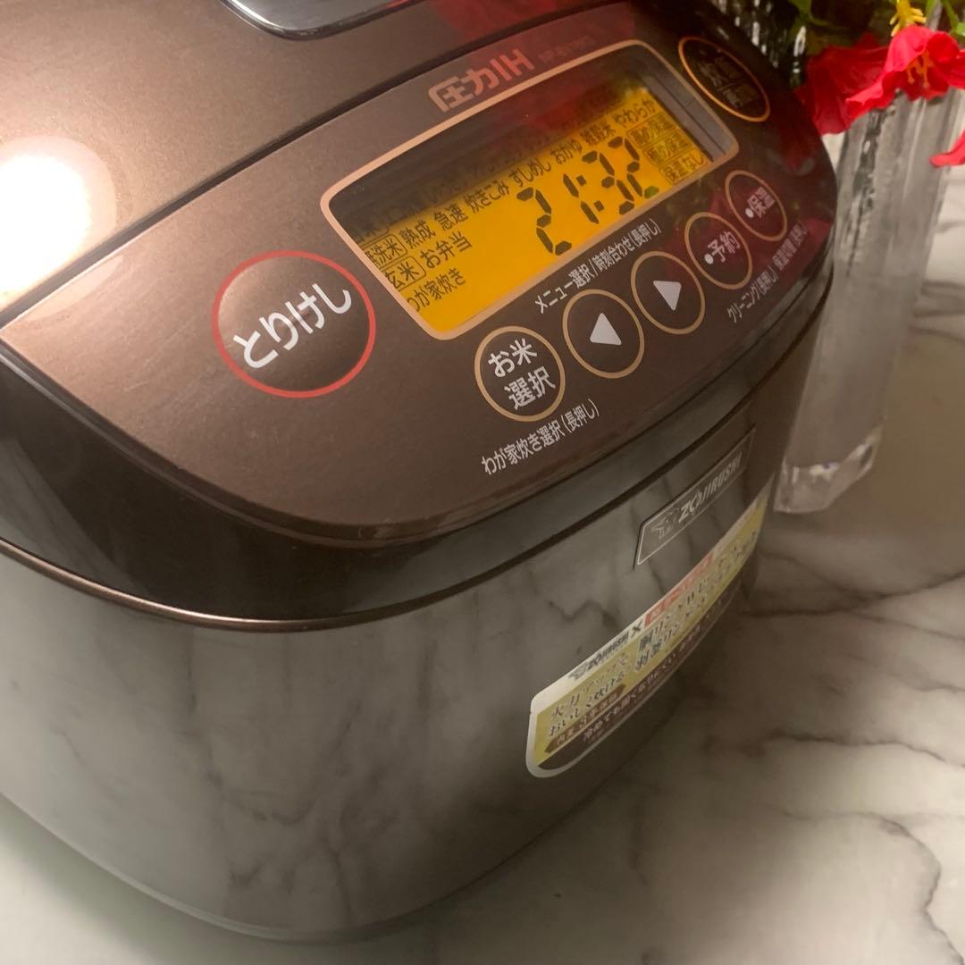 明かり■象印 圧力IH　羽釜リング圧釜　NP-BV18KS　1升炊き■