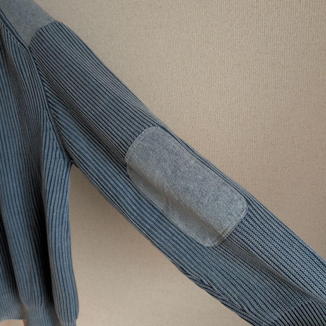 極美品 ナンバーナイン ミリタリーニット リブ編みセーター 厚手 カシミヤ混