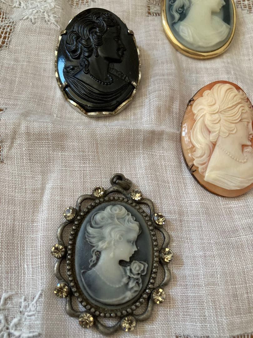 カメオ　cameo ブローチ ペンダントトップ アクセサリー　まとめて