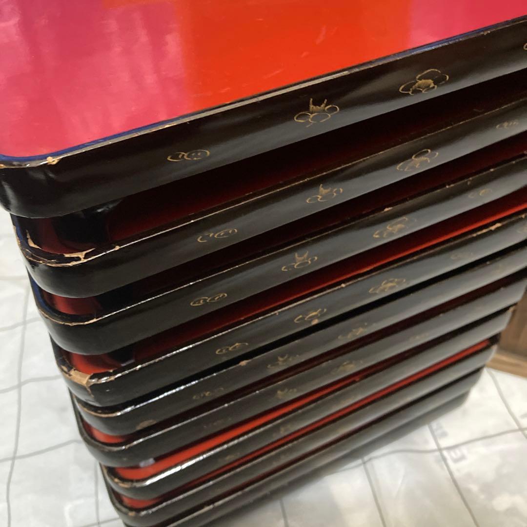 漆器 10組セット 大正末〜昭和初期の時代