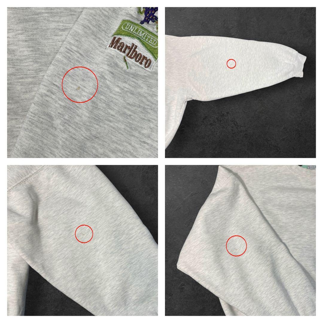 90s Marlboro UNLIMITED 雰囲気系リザード刺繍スウェット短丈