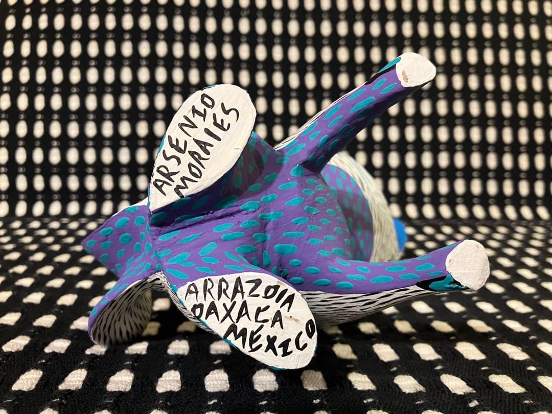 メキシコ オアハカ ウッドカービング うさぎ Arsenio Morales 2