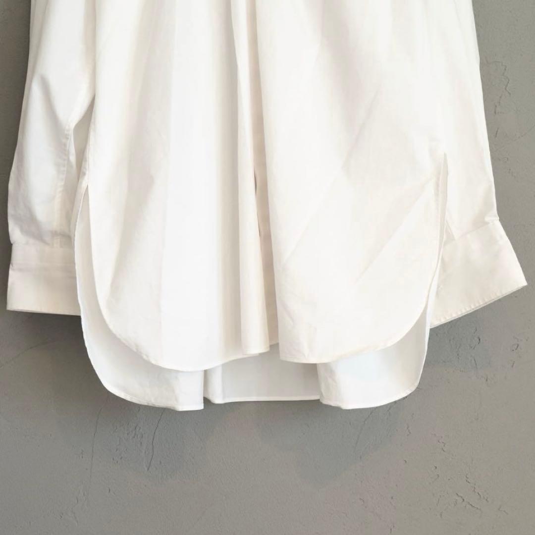 トップス 23ss HYKE T/C GATHERED shirts