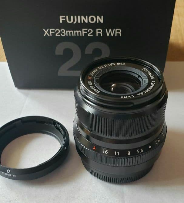 FUJINON XF23mmF2 R WR レンズ(フード、プロテクター含)