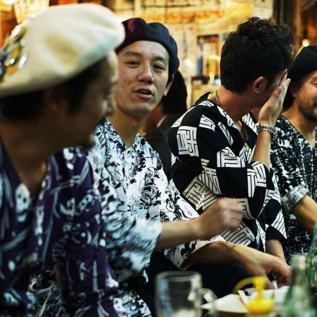 BUENA VISTA 宵宵祇園 鯉口シャツ 石塚啓次 ブエナビスタ ドクロ