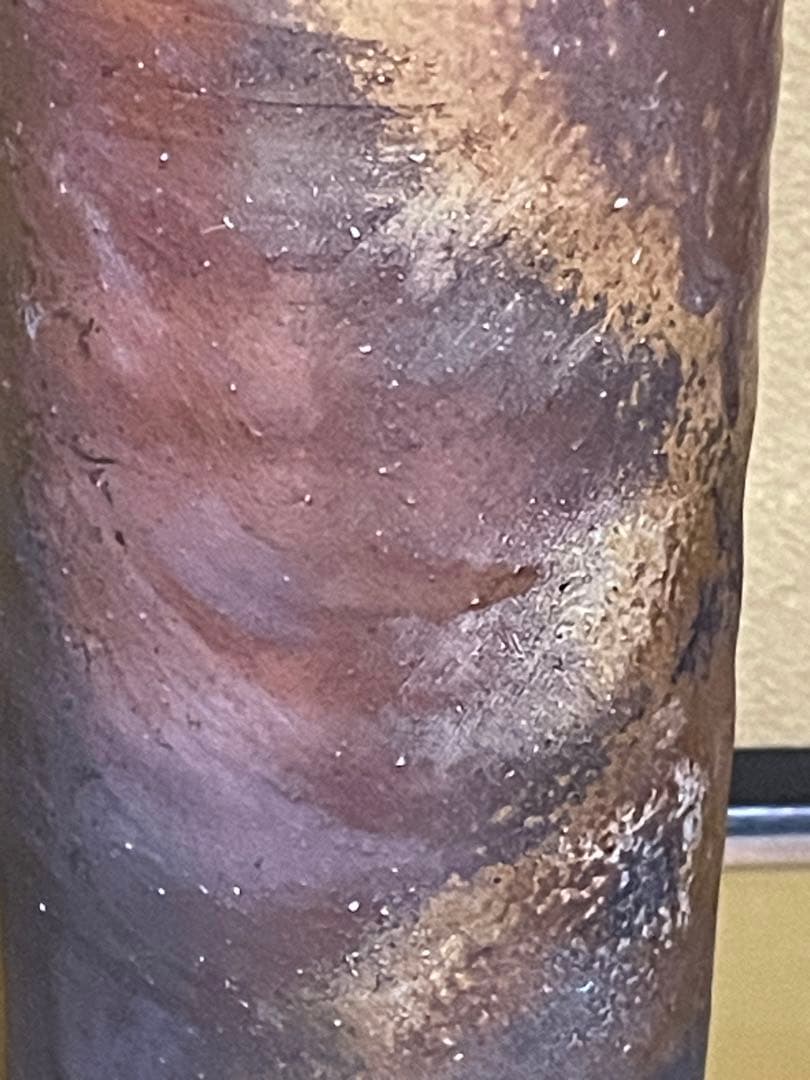 備前焼　火襷（ひだすき）　花生け