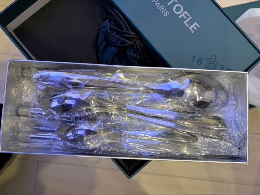 クリストフル Christofle Mood カトラリー24本セット ＆ケース