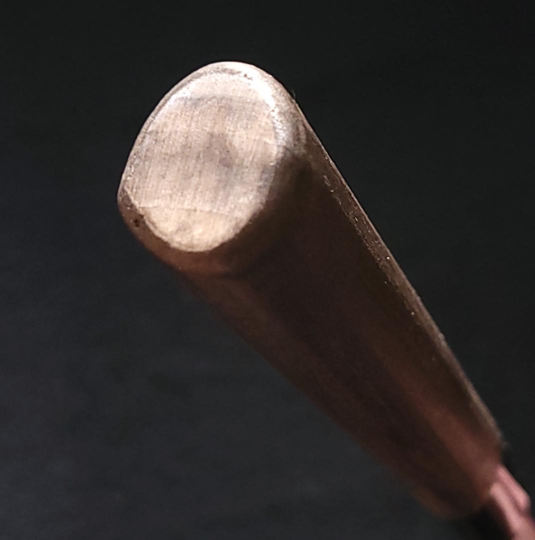 左利き用 手打鍛造 炭素鋼 柳刃包丁 240㎜ G2172 焼柄 月光作