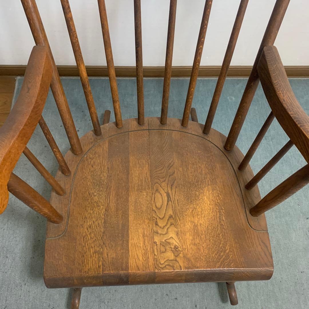 椅子　アンティーク　木製 ロッキングチェア ブラウン