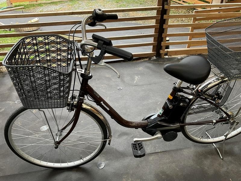 [直接引き取り限定]Panasonic 電動アシスト自転車 ブラウン