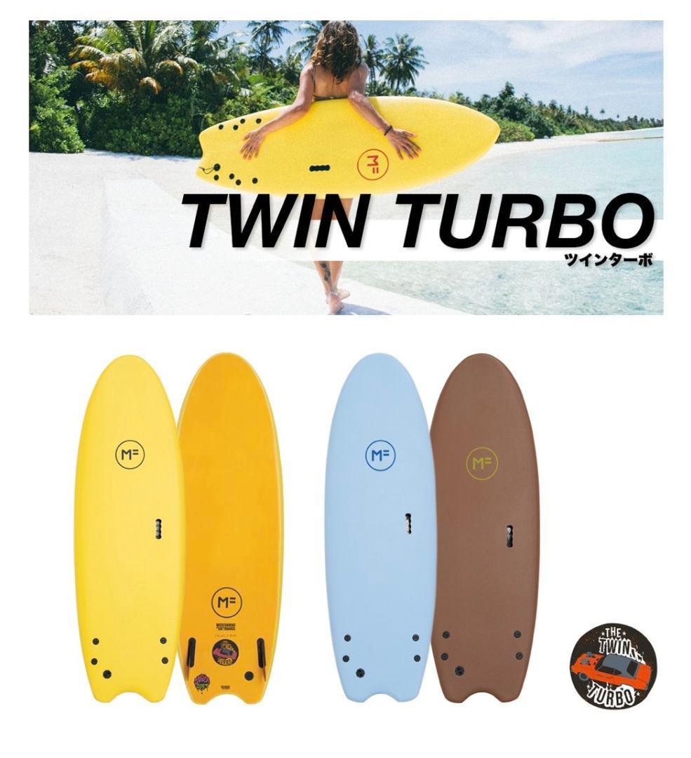 MF ソフトボード　ツインターボ　ツインフィン　ミックファニング　ソフトボード