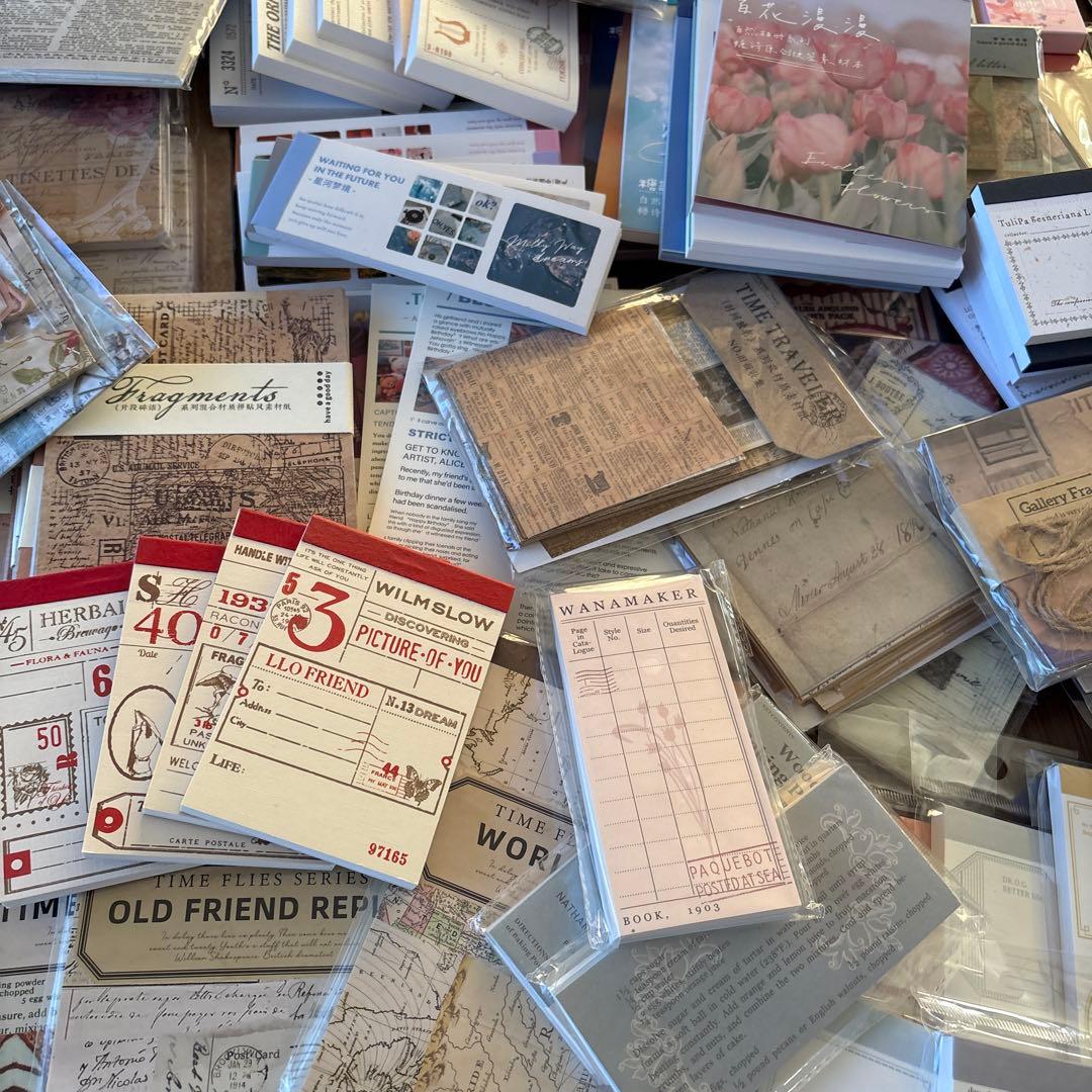 【新品中古】コラージュ　紙もの　素材　まとめ売り