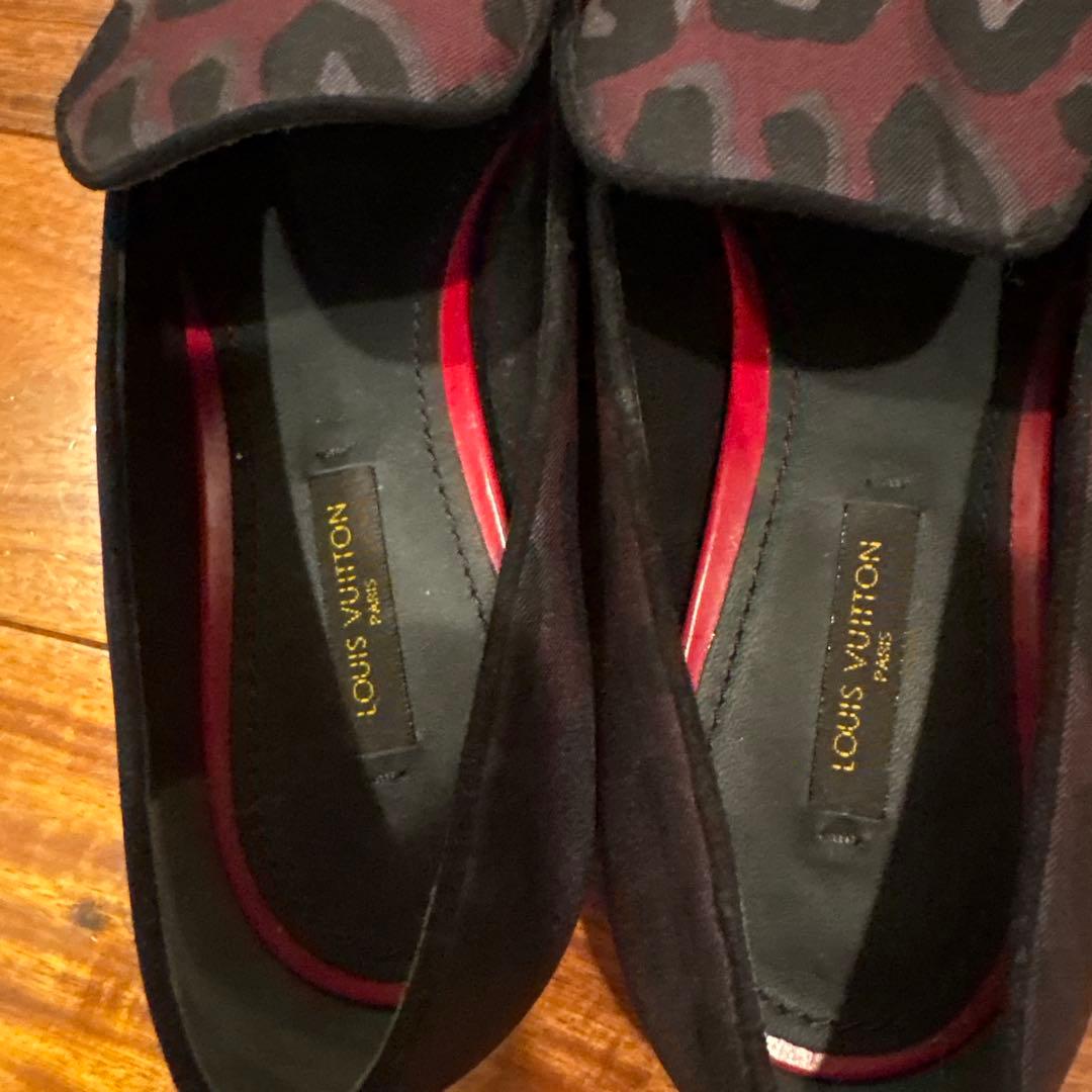 ルイ・ヴィトン レオパード柄 フラットシューズ