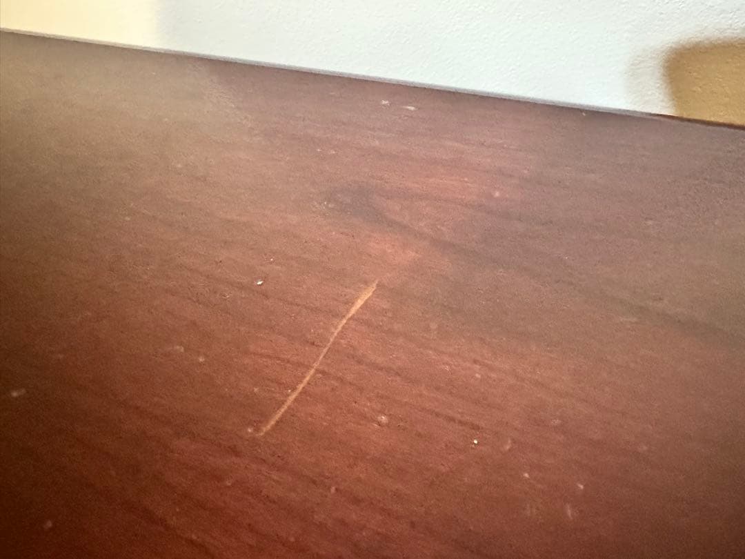 ダークブラウン 木製 ローテーブル　アンティーク調