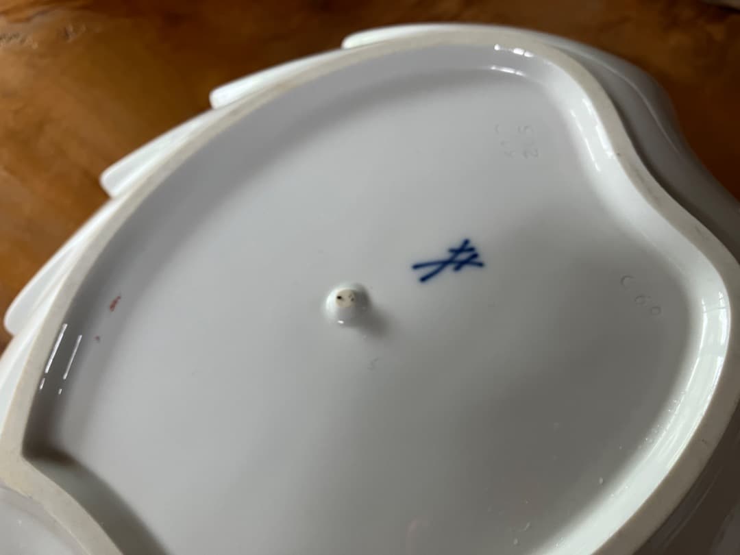 マイセン：インドの華フルーツ、デザート＆菓子皿プレート三種：