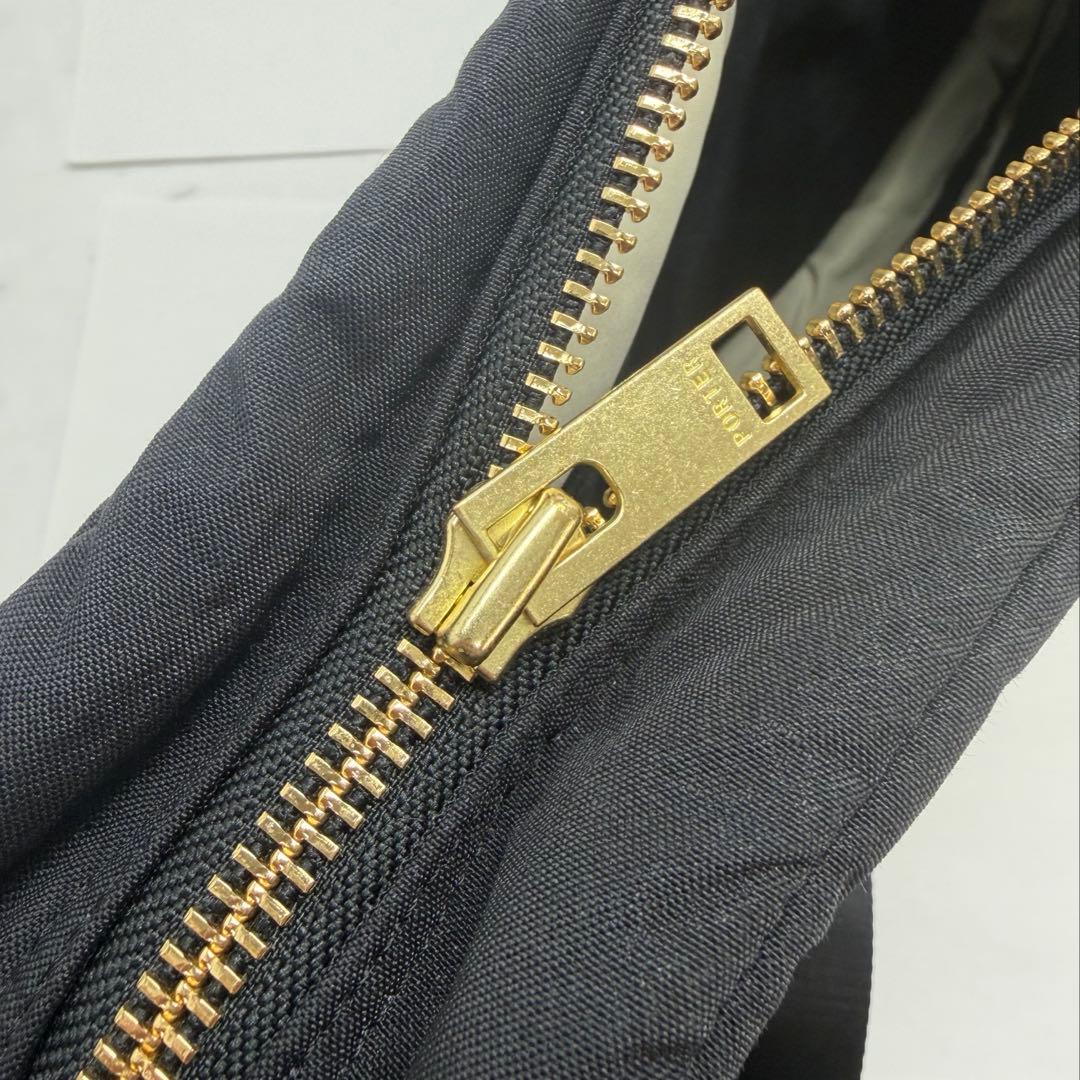 美品　ポーター ドラフト ショルダーバック ナイロン ゴールド金具　PORTER