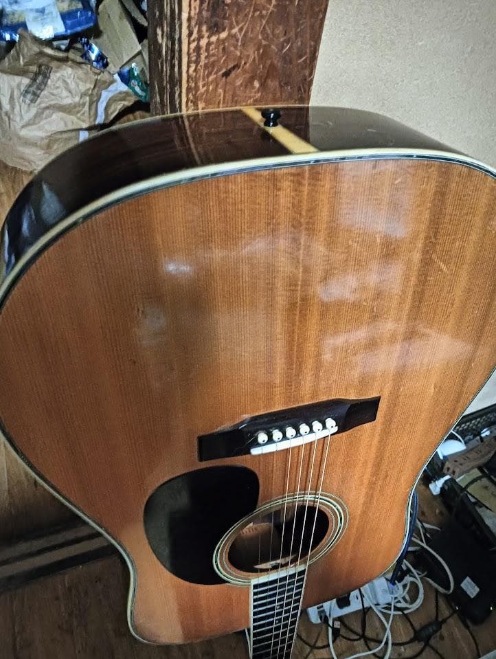 Morris アコースティックギター W30劇鳴り　愛用メンテ品　ダダリオ新弦付