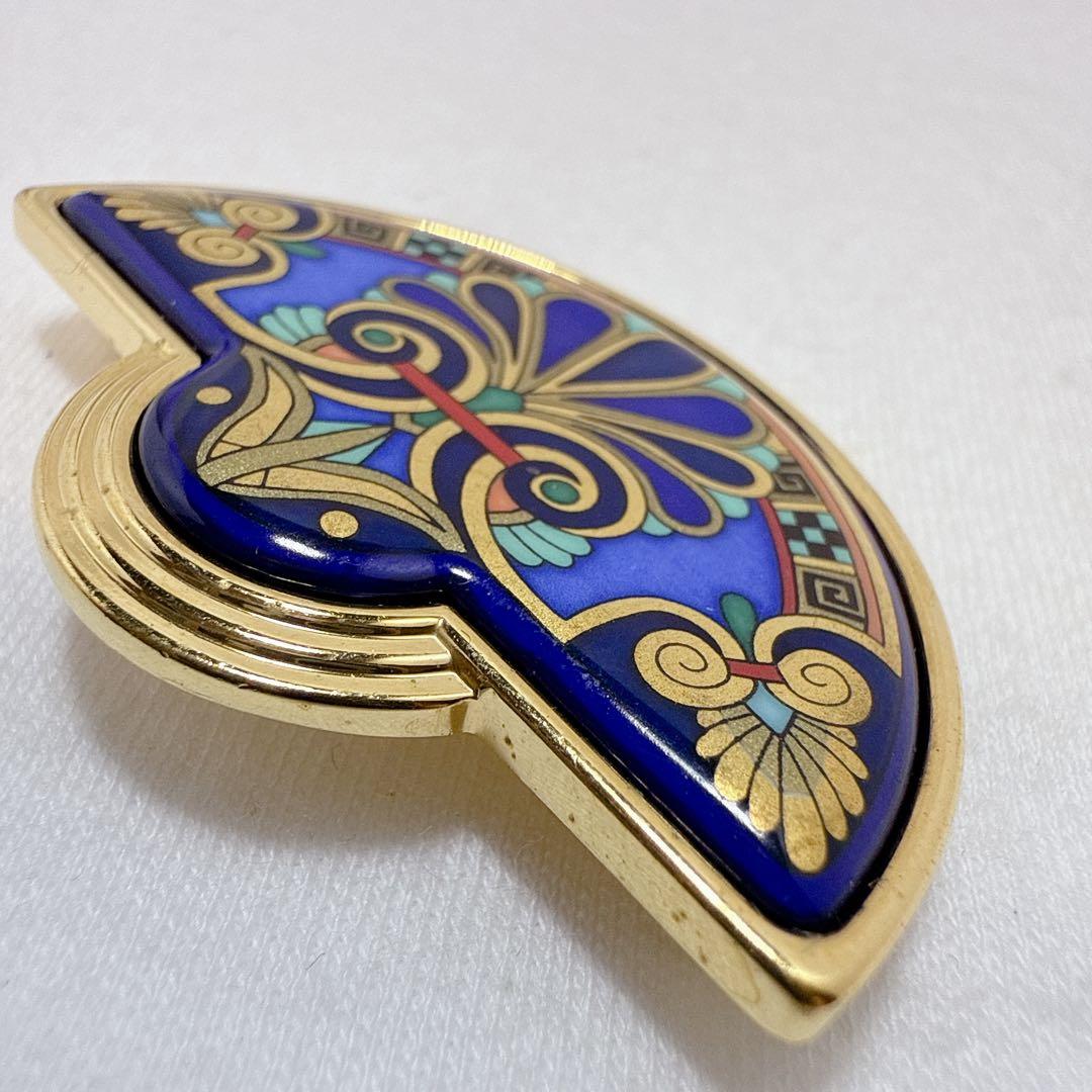 MICHAELA FREY ミカエラフレイ ゴールドカラー ブルー ブローチ