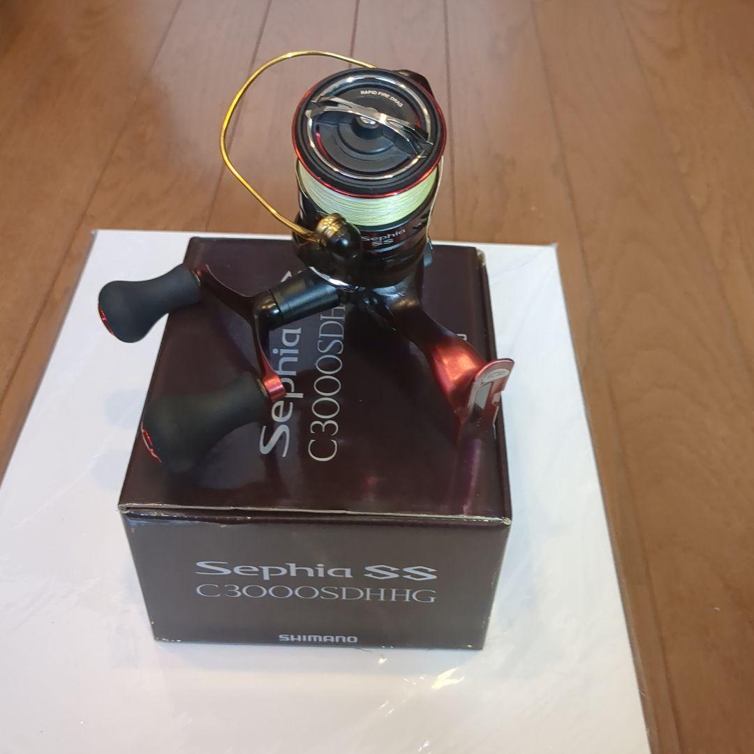 19 シマノ セフィア SS C3000SDHHG ダブルハンドル ライン付き