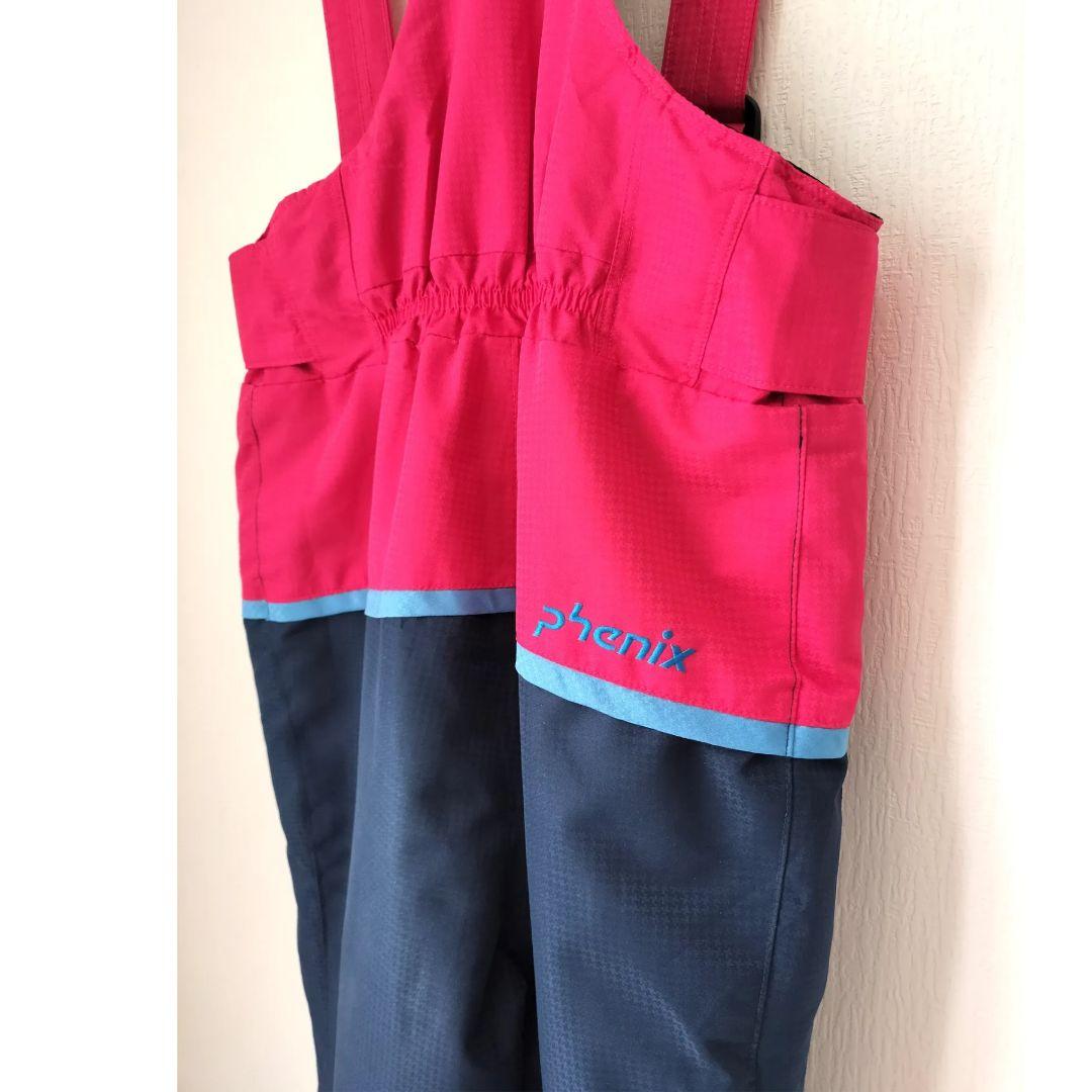 美品☆Phenixスキーウェア女の子140 130 上下 パステルブロック×紺