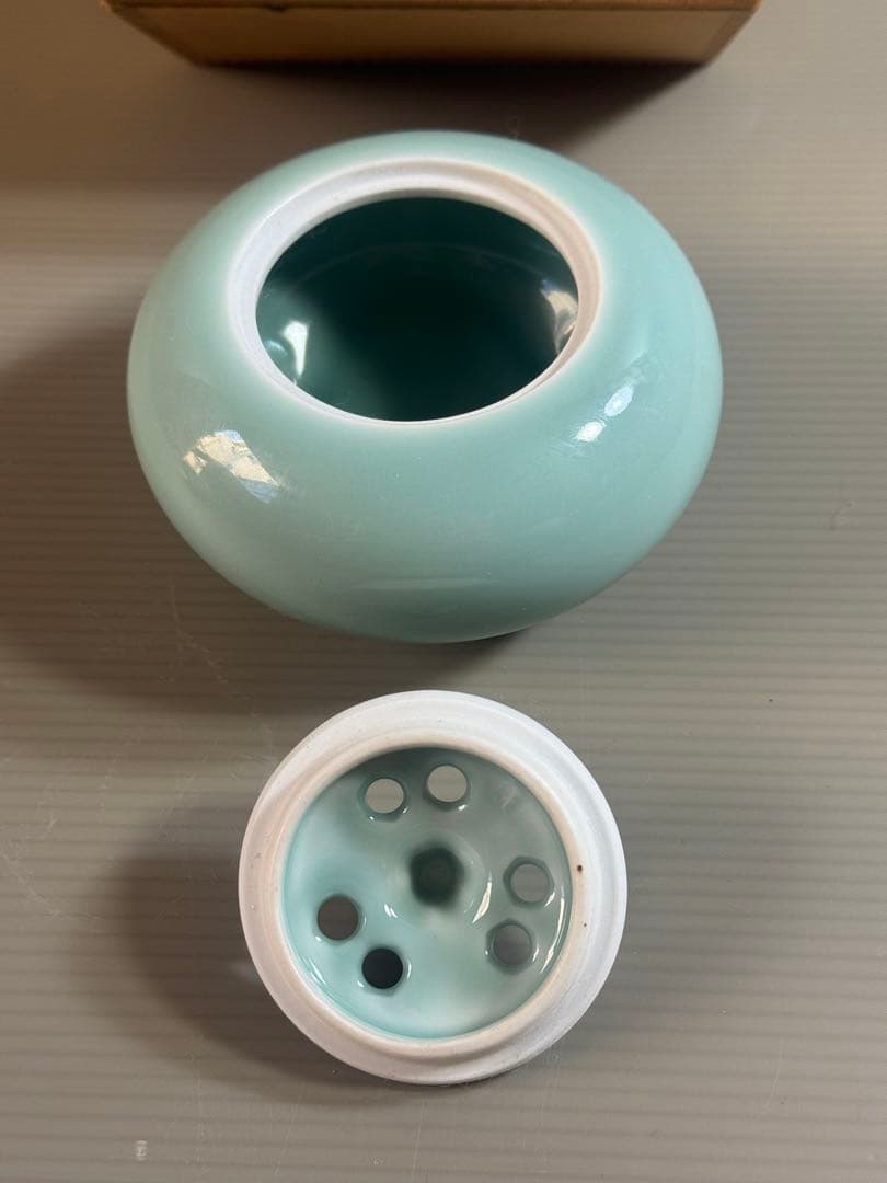 1545 鍋島焼　青磁　香炉　未使用