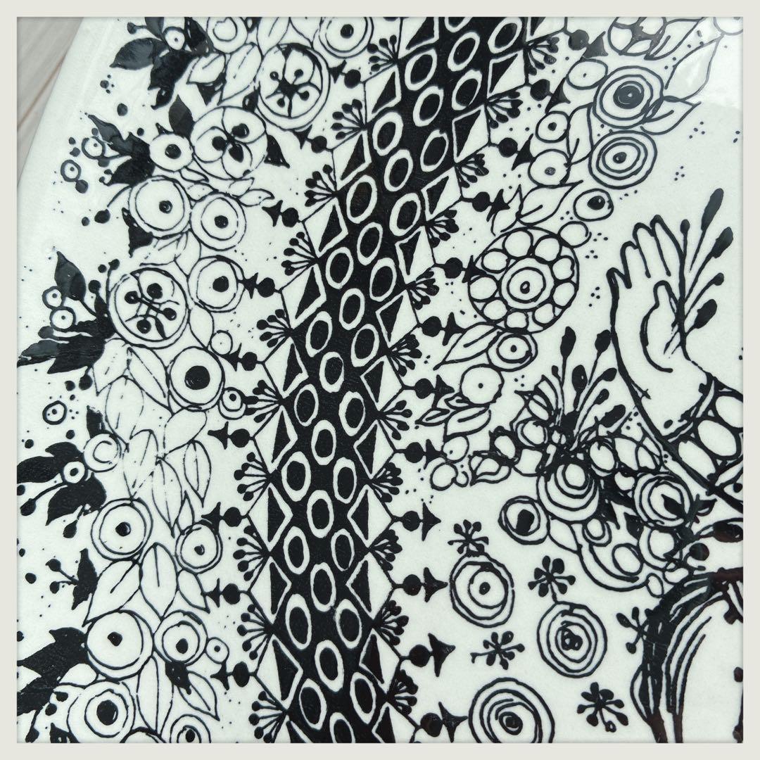 BJORNWIINBLAD 壁掛プレート春35cm NYMOLLE窯ヴィンテージ