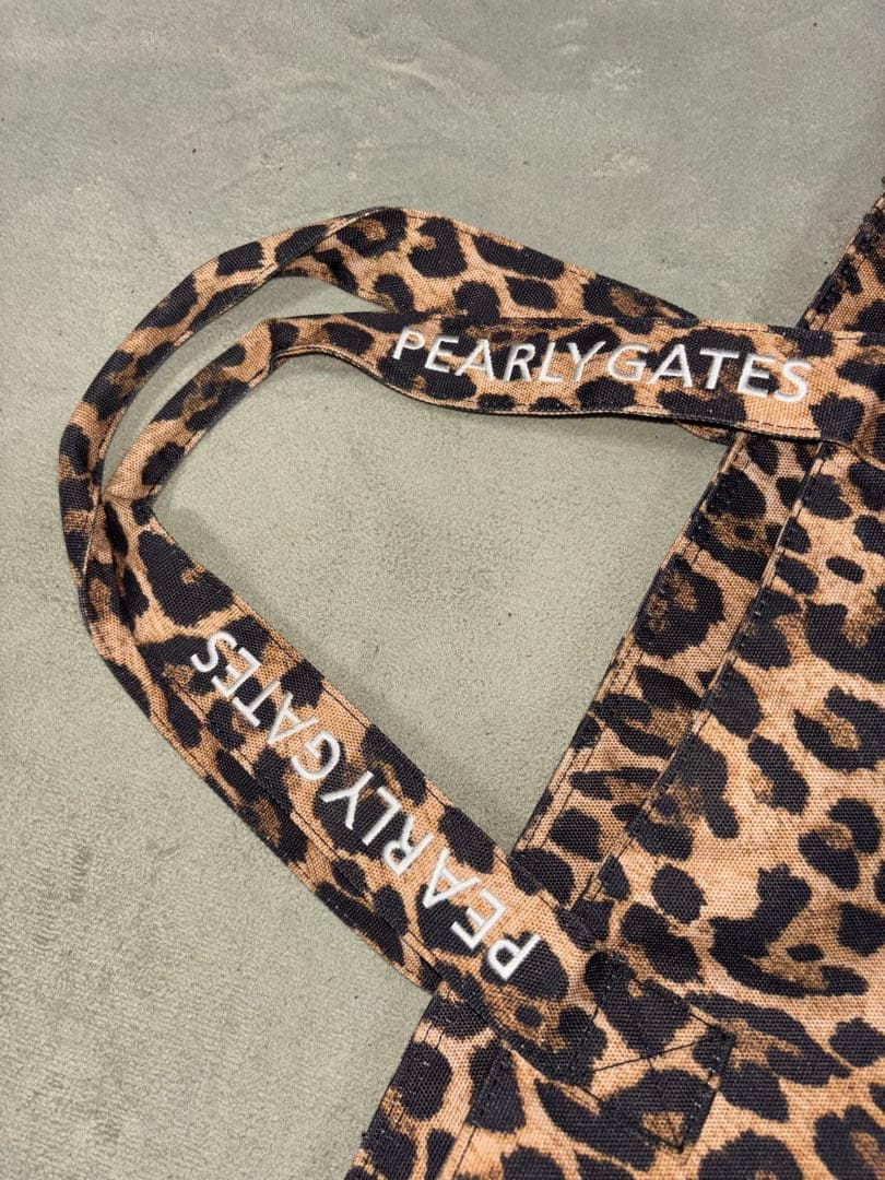 （本舗ひろろ）パーリーゲイツ、レオパード柄シリーズ、ロッカーバッグ