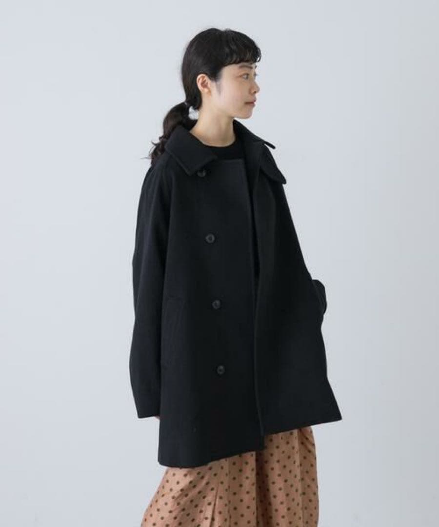 新品　かぐれ　人気のウールシングルPコート