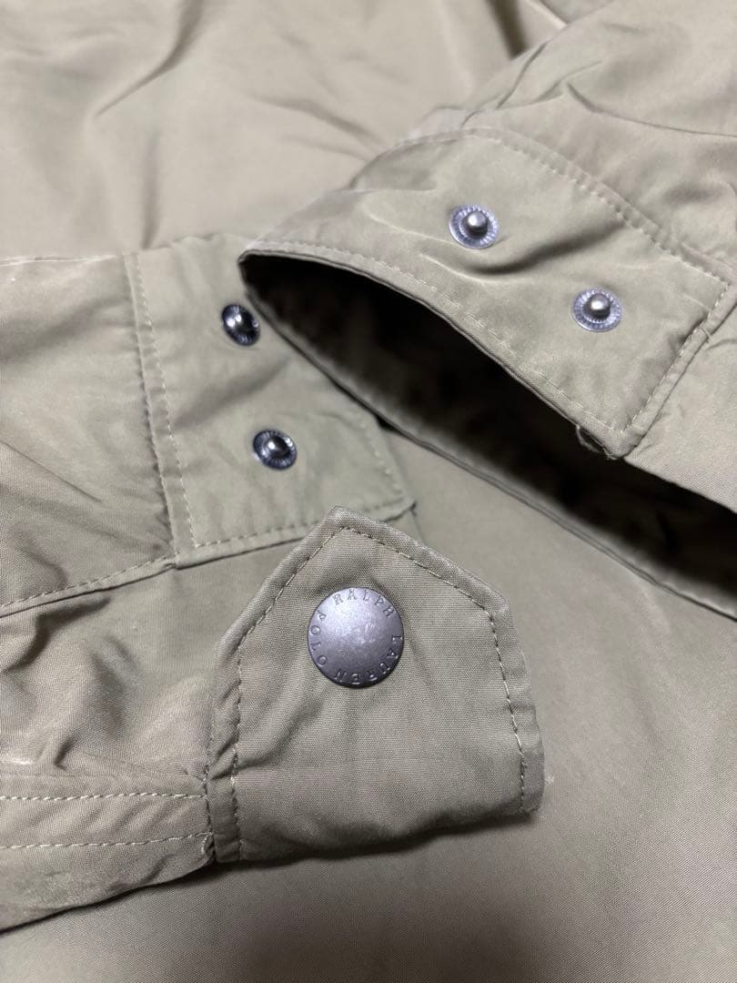 美品 ポロラルフローレン 2way ブルゾン ジャケット メンズ カーキ M