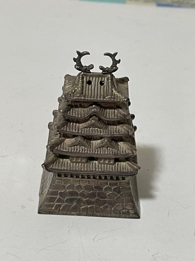 銀細工　シルバー950五重塔　約34g アンティーク