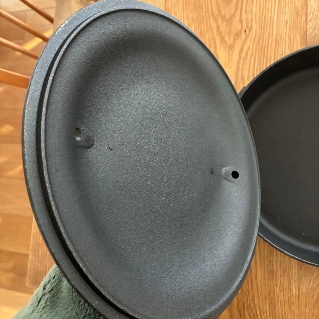 OIGEN　南部鉄器　クックトップ　丸浅型　CT-6　24cm　鉄鍋