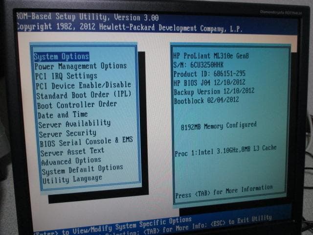 ☆HP ProLiant ML310e Xeon E3-1220 V2 8GB