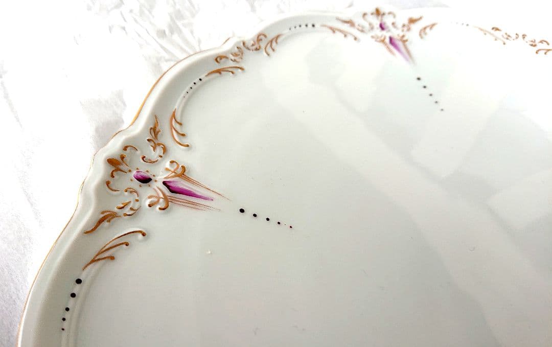 希少サイン入1級品フッチェンロイターHUSTSCHENREUTHER金彩マイセン