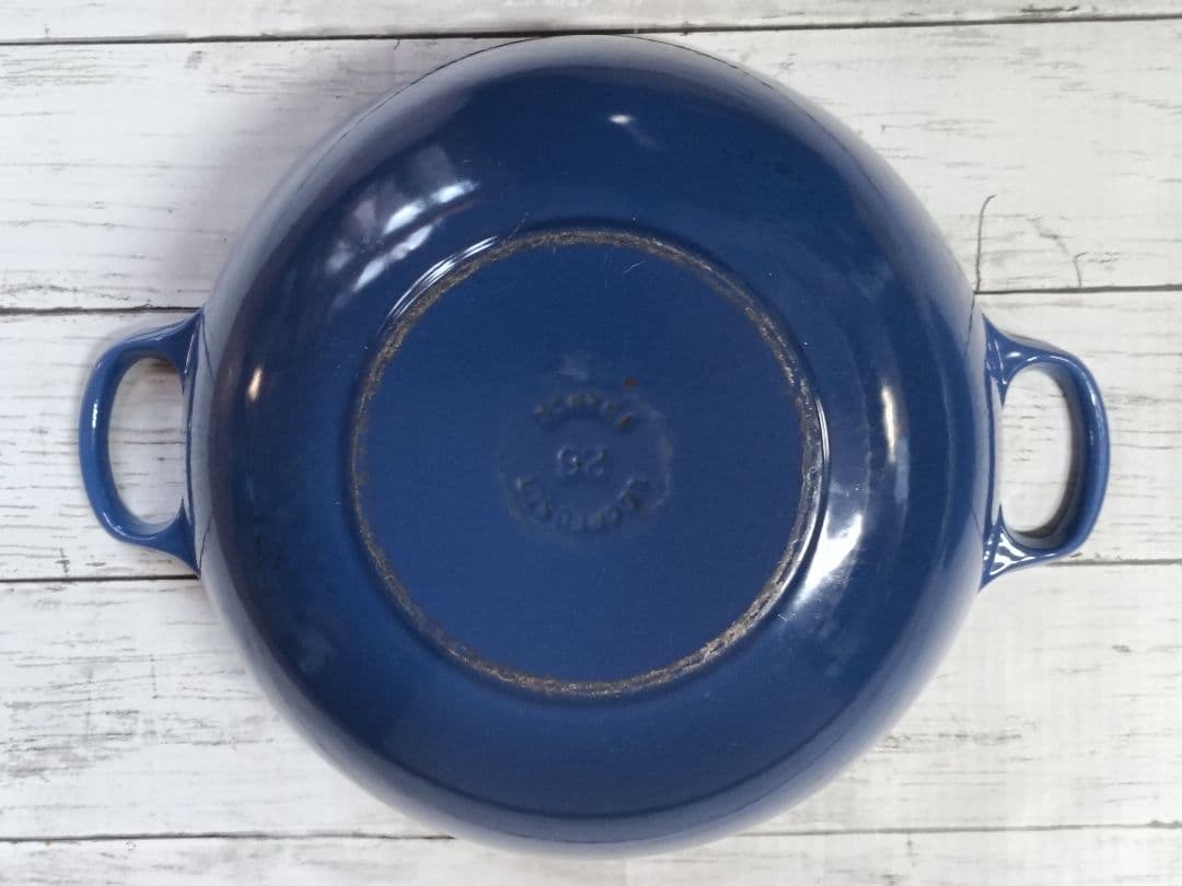 ルクルーゼ　26cm　マルミット　コバルトブルー　LE CREUSET