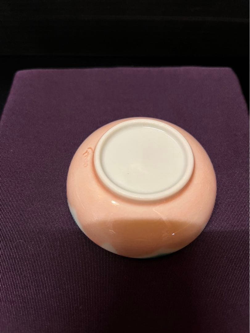 四代徳田八十吉　彩釉　香合