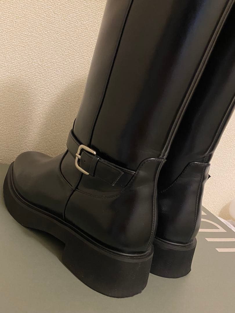 SNIDEL バリエライダースブーツ ブラック L