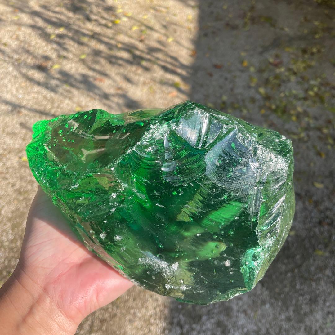 お値下げ　アンダラクリスタル　希少　グリーンアップル　インドネシア産　3267g