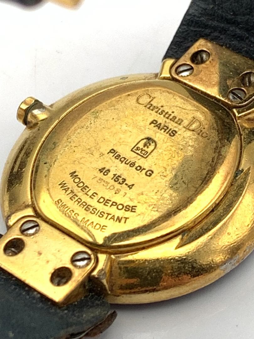 【不動】Christian Dior バギラ　腕時計　レザーベルト